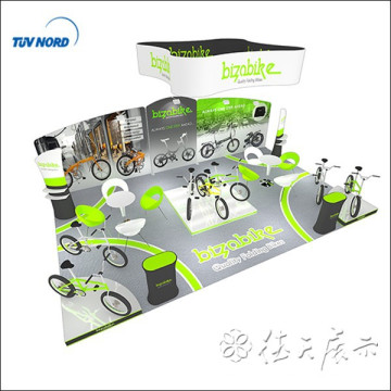 china OEM portátil reutilizável design &amp; cusomtize reutilizável ShangHai Trade fair stand cabine design e construção